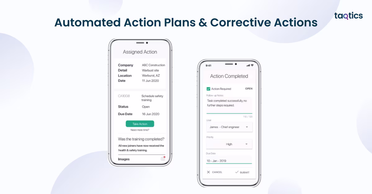 Automated Action Plans & Corrective Actions