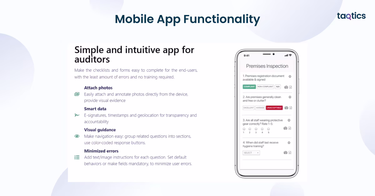 Mobile App Functionality