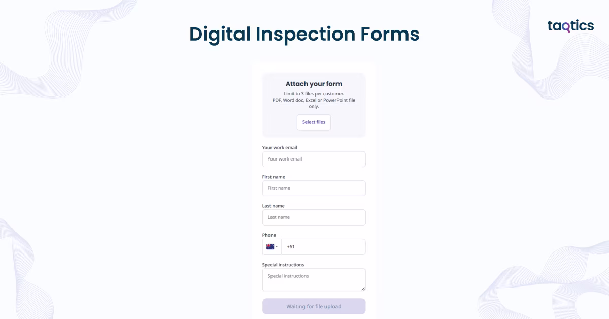 Digital Inspection Forms