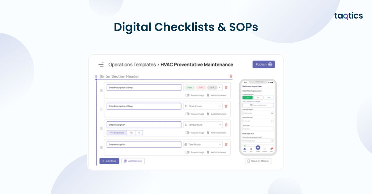 Digital Checklists & SOPs