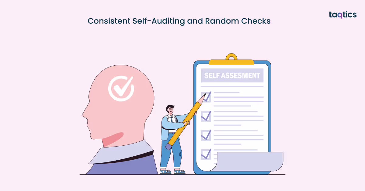 Consistent Self-Auditing and Random Checks