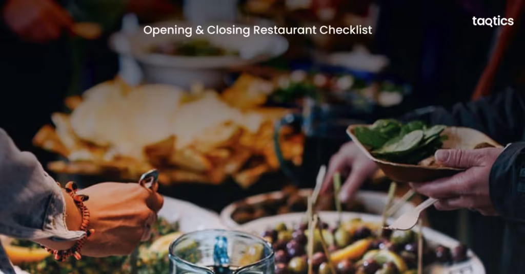 Opening & Closing Restaurant Checklist