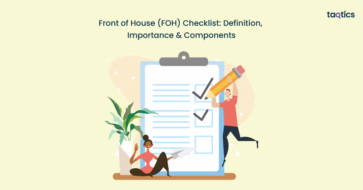 Front of House (FOH) Checklist